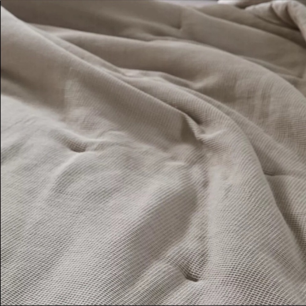 2 LEFT!!!!NEW!Urban Outfitters Waffle Queen Size Comforter Light Grey - Picture 4 of 6